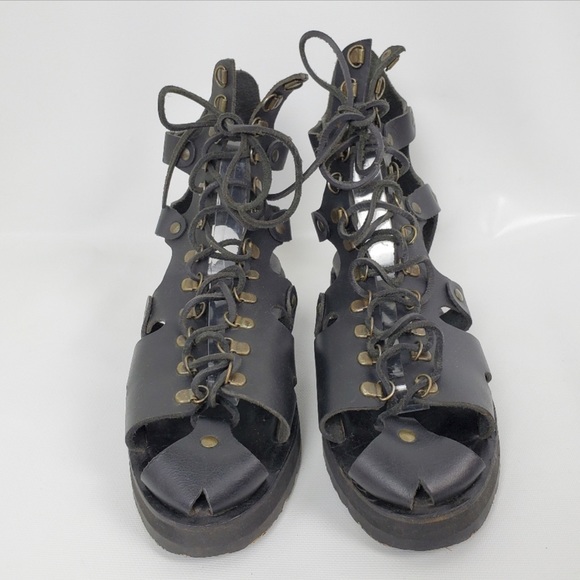 ARMY NAVY French Surplus Leather Combat Sandals - Picture 5 of 10